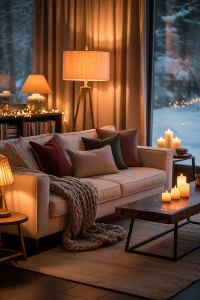 Accent Lighting for Winter Evenings