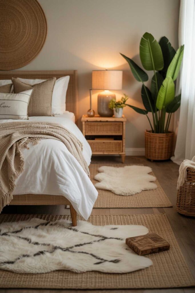 Add Warmth with Rugs