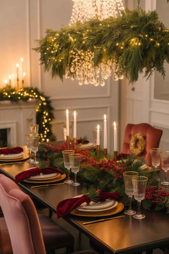 Dining Room Holiday Styling