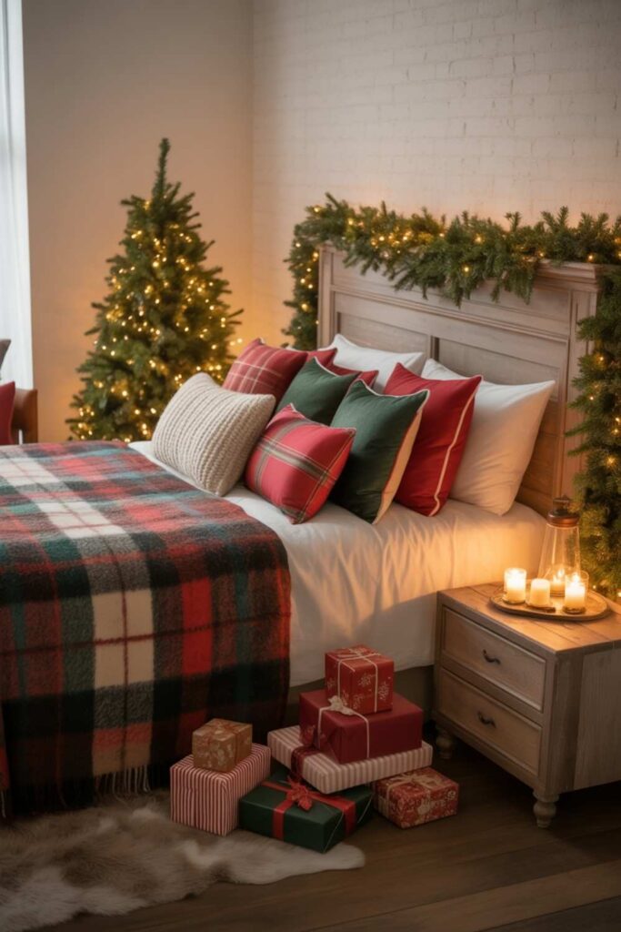 Cozy Christmas Bedroom Decor