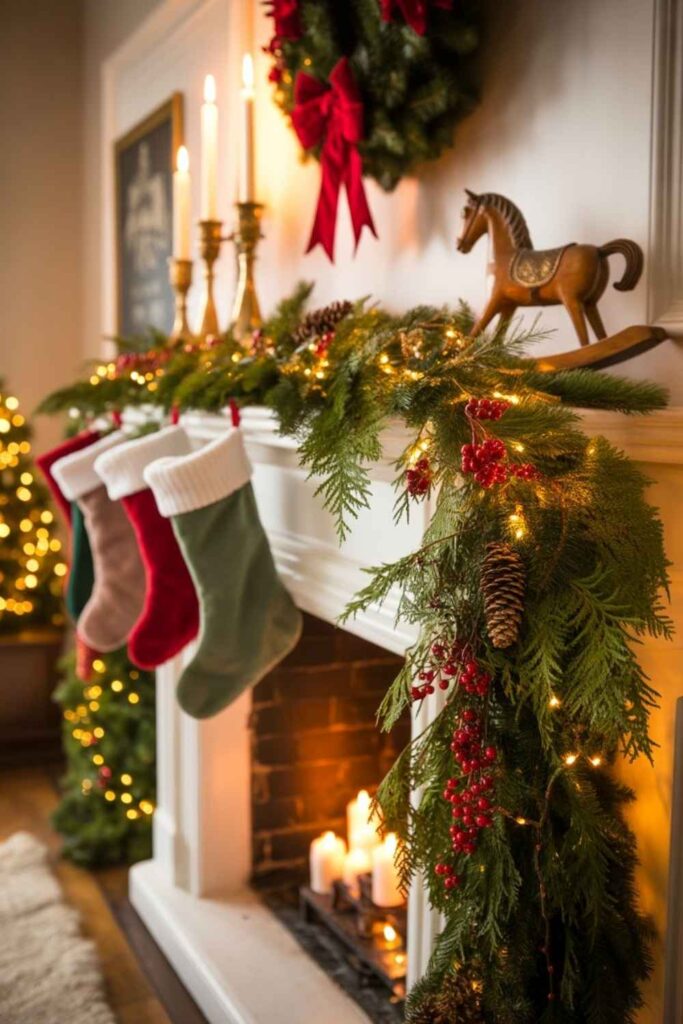 Festive Mantel Styling