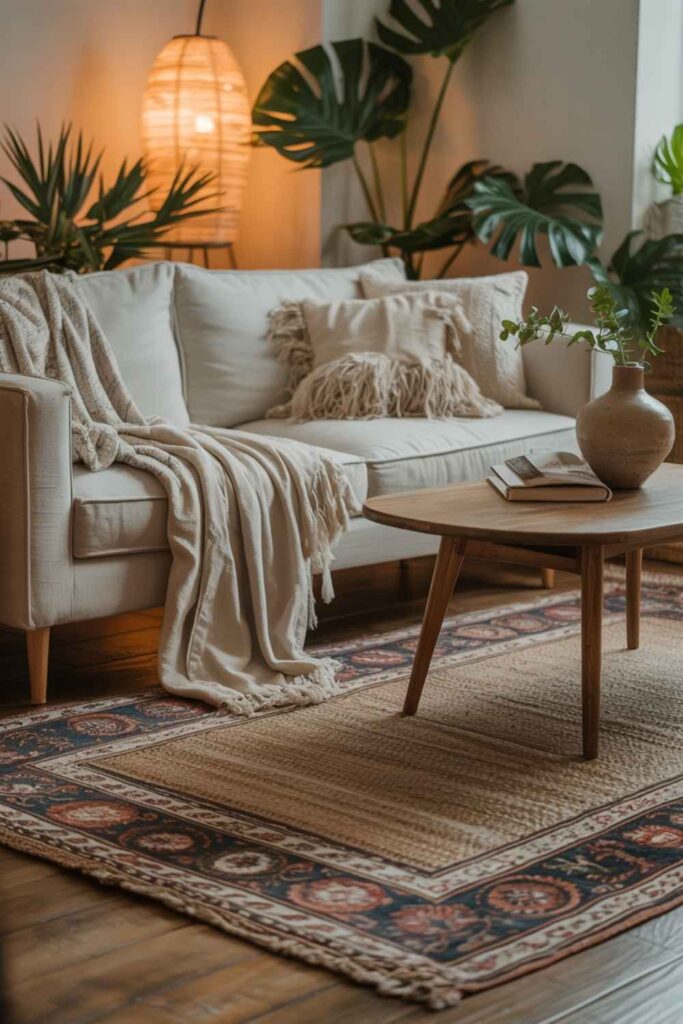 Layered Rugs for Warmth and Style