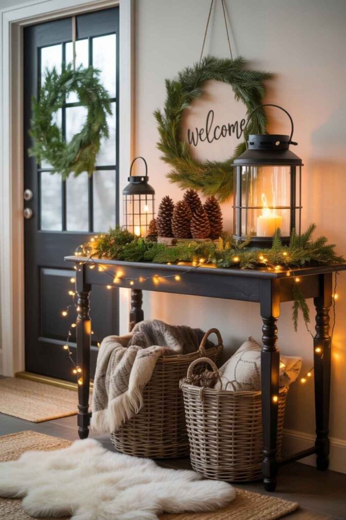 Stylish Winter Entryway