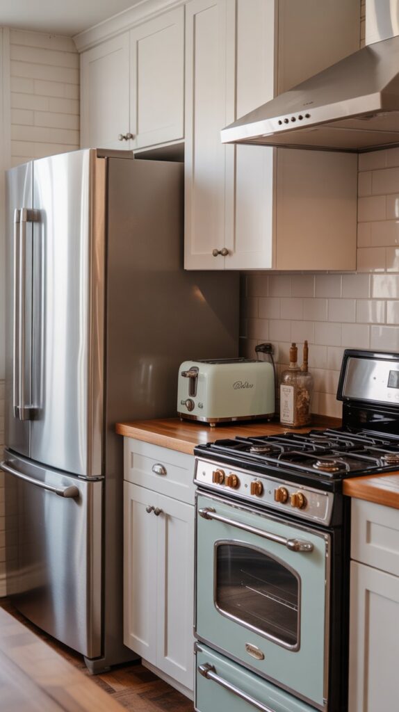 25+ Modern Farmhouse Kitchen Ideas to Inspire Your Dream Space 7 Modern Appliances with Retro Charm