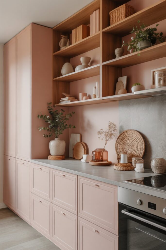 Pink Kitchen Ideas Transform Your Space with Charming Blush Tones 5 Incorporate Natural Elements for Balance