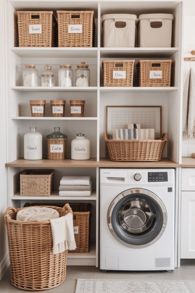 Incorporate Stylish Baskets and Containers