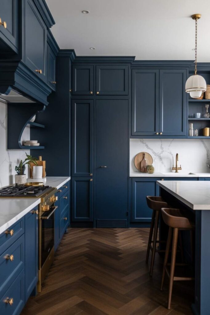 Kitchen Cabinet Color Ideas Transform Your Space with Stunning Shades 4 Moody Navy Blue Kitchens