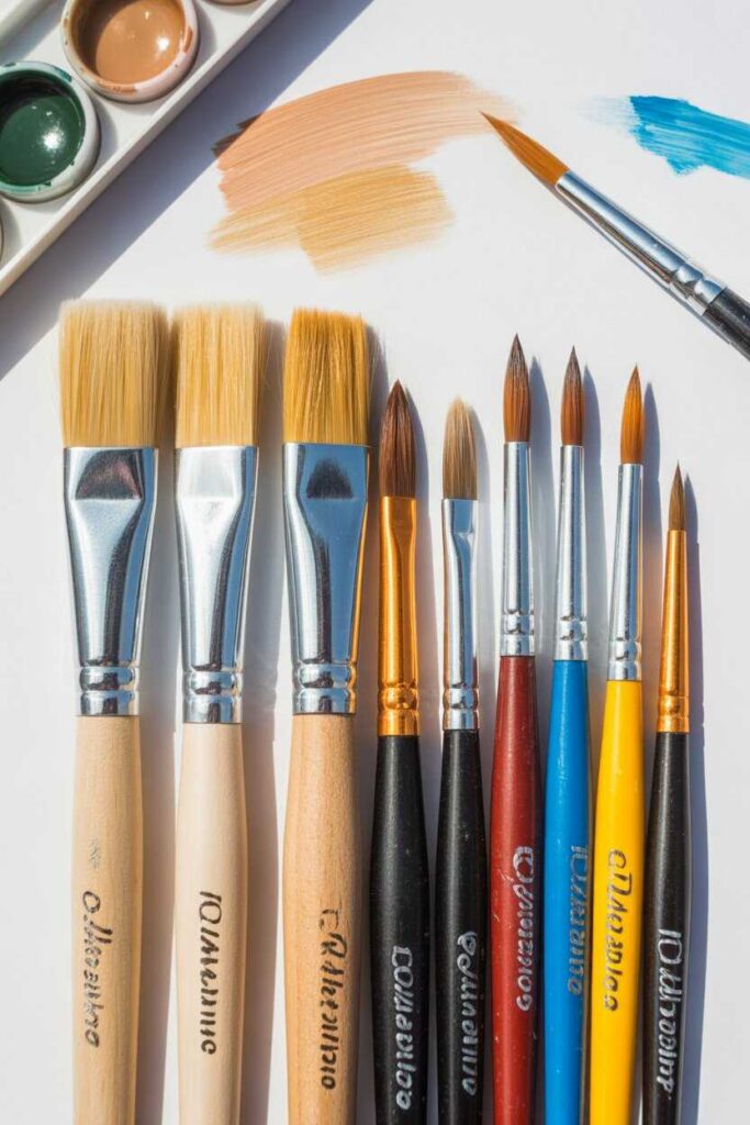 Brushes for Gouache The Ultimate Guide to Smooth, Stunning Painting Results 4 Natural vs. Synthetic Brushes for Gouache