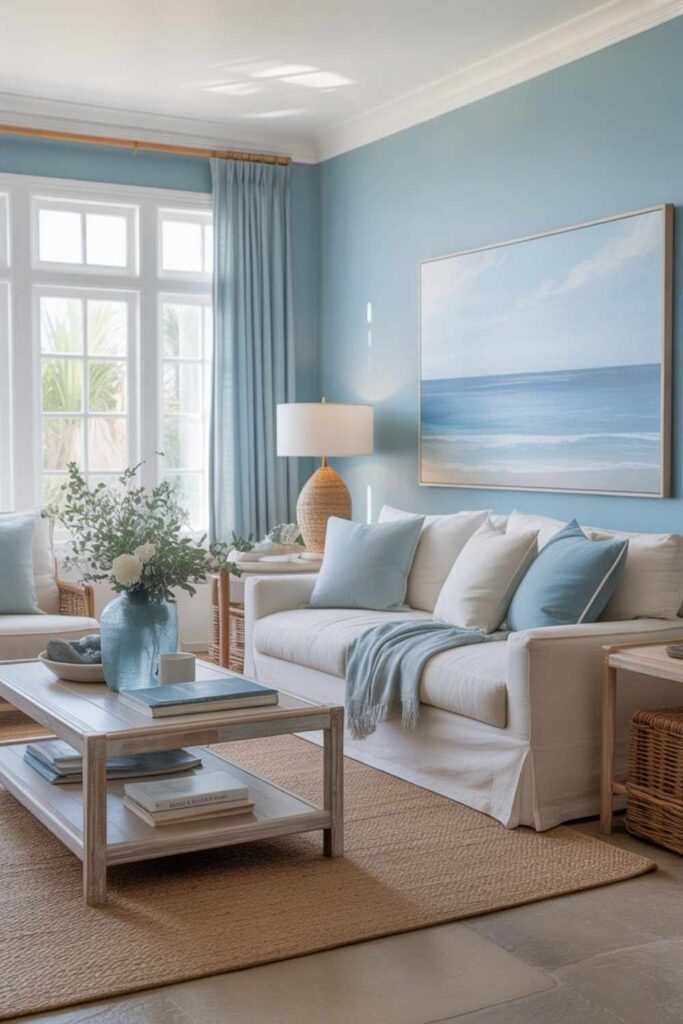 Living Room Color Palette Ideas to Transform Your Space with Style 3 Serene Blue Tones for a Coastal Calm
