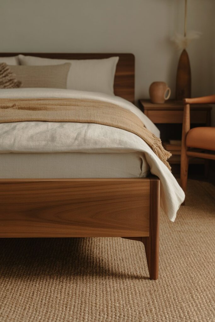 Timeless Mid Century Modern Bedroom Ideas A Blend of Style and Comfort 4 Textures and Materials Keep It Natural