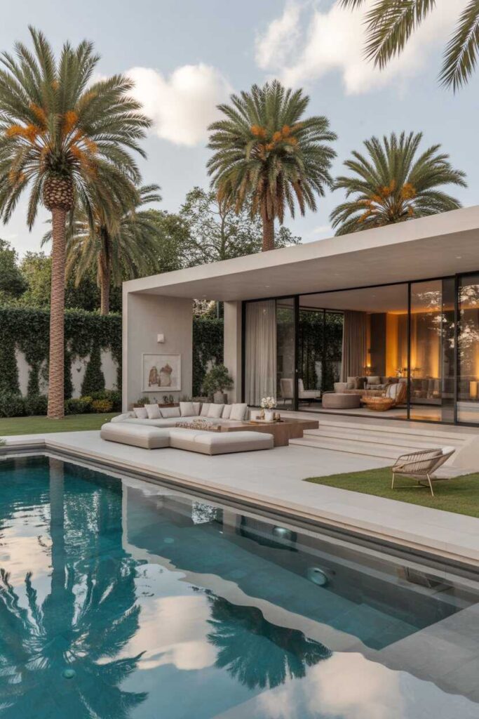 Modern & Unique Backyard Pool House Ideas: Stunning Inspiration for a Stylish Outdoor Escape 3 Luxury Resort-Inspired Pool House Designs