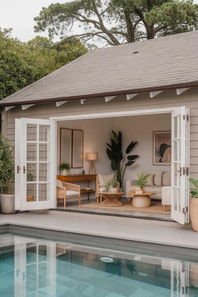 Modern & Unique Backyard Pool House Ideas: Stunning Inspiration for a Stylish Outdoor Escape 5 Decor Inspiration for a Pinterest-Worthy Pool House