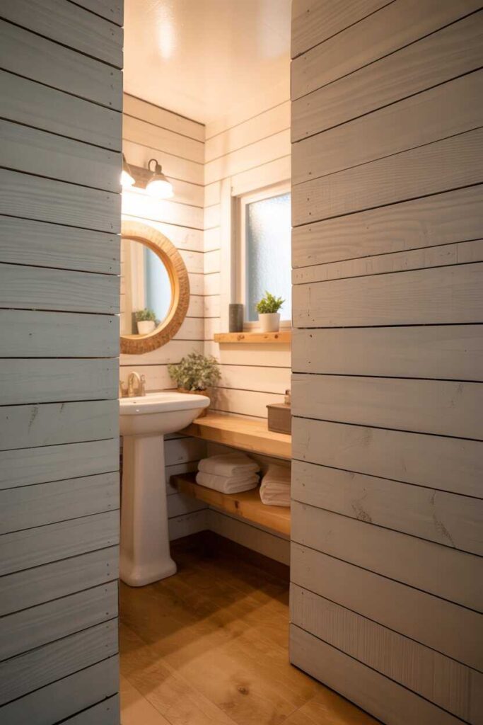 Modern & Budget-Friendly Shiplap Bathroom IdeasStunning Inspiration for a Cozy, Stylish Space 10 Affordable Plywood Strip Shiplap for the DIY Lover
