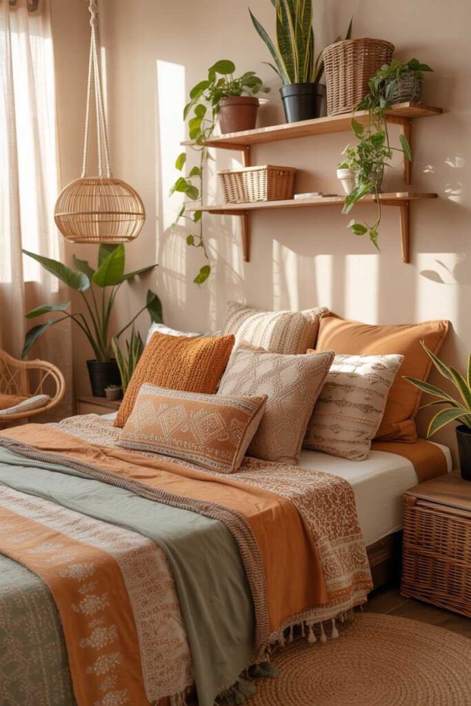 25+ Unique & Budget-Friendly Boho Bedroom Ideas to Transform Your Space (Aesthetic Inspiration for Cozy, Modern Homes) 6 Boho Bedroom Ideas for Small Rooms