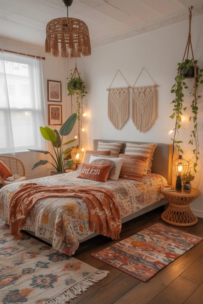 15+ Modern & Budget-Friendly Bedroom Ideas for Small Rooms (Aesthetic Inspiration You’ll Love) 4 Boho Bedroom Ideas for Small Rooms