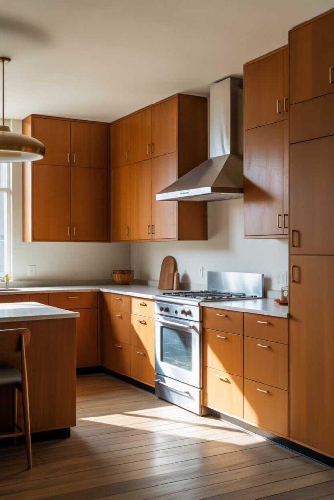 27 Mid Century Modern Kitchen Ideas Timeless, Stylish, and Budget-Friendly Inspiration for a Trendy Home 4 Choose Sleek, Minimalist Hardware and Fixtures