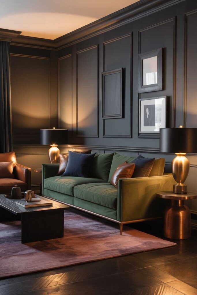 Modern & Unique Moody Living Room Ideas Stunning, Budget-Friendly Inspiration for a Dark, Cozy Space 3 Choosing the Perfect Color Palette for a Moody Living Room