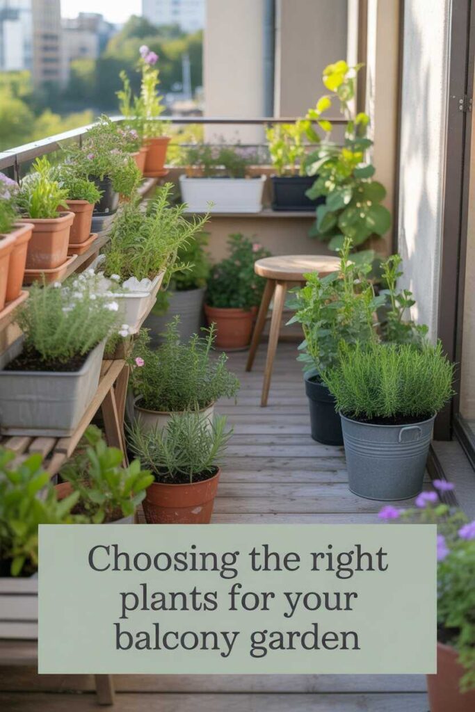 51+ Balcony Garden Ideas to Transform Your Outdoor Space Modern, Cozy, and Budget-Friendly Inspiration 2 Choosing the Right Plants for Your Balcony Garden