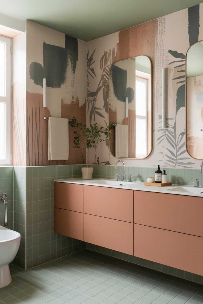 Modern Bathroom Wallpaper Ideas Transform Your Space with Stunning, Budget-Friendly Inspiration 7 Color Trends for Modern Bathroom Wallpaper