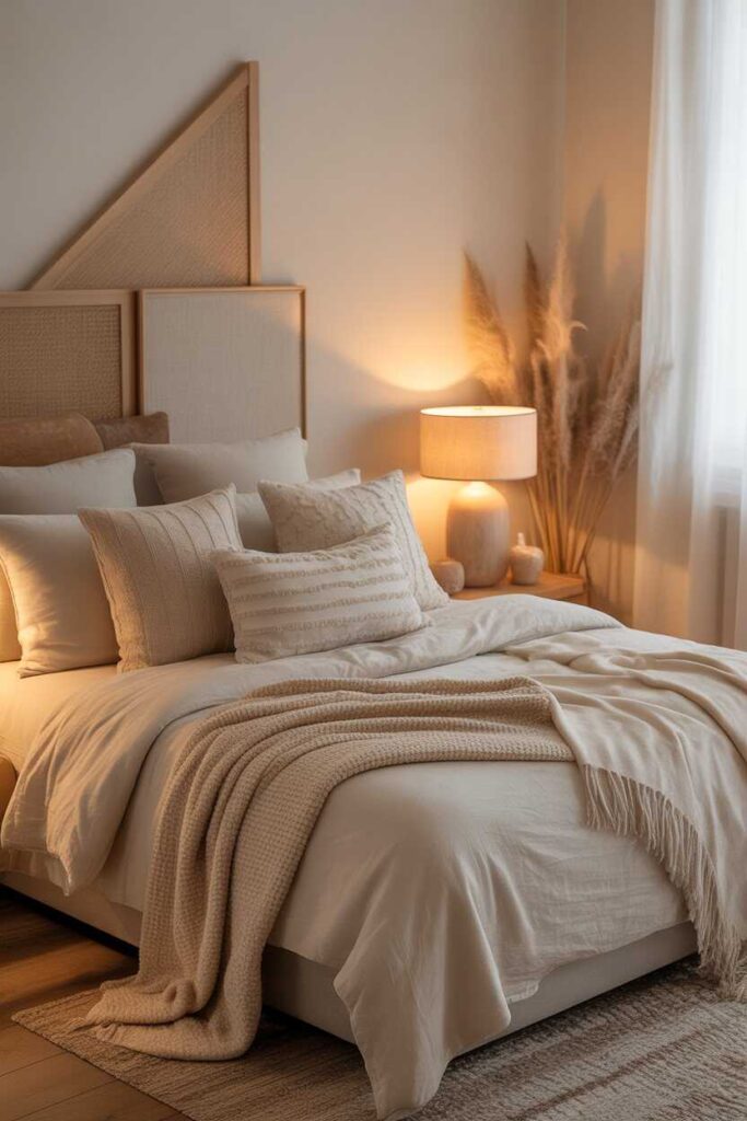 45+ Home Decor Ideas to Transform Your Space Modern, Budget-Friendly, and Aesthetic Inspiration for Every Room 3 Cozy Bedroom Decor Ideas Warm, Calm, and Restful