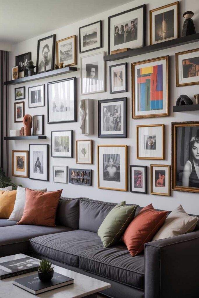 25+ College Dorm Room Ideas for a Cozy, Modern, and Budget-Friendly Transformation 3 Create a Gallery Wall to Add Personality and Style