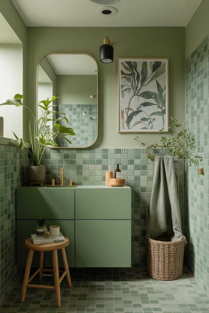 15+ Green Bathroom Ideas to Transform Your Space into a Fresh, Modern Oasis 3 Creative Green Bathroom Decor Ideas