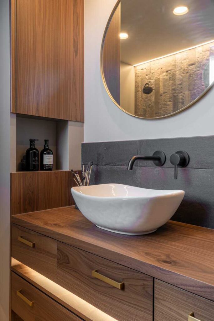 27 Stunning Half Bathroom Ideas Modern, Budget-Friendly Inspiration to Transform Your Small Space 5 Creative Sink and Vanity Ideas for Half Bathrooms