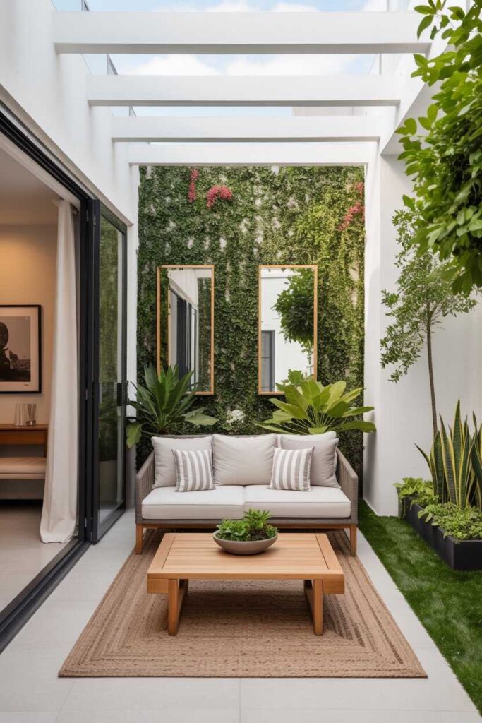 15+ Stunning Outdoor Patio Ideas for a Modern, Cozy, and Budget-Friendly Makeover 6 Design a Small Patio to Feel Bigger with Smart Styling