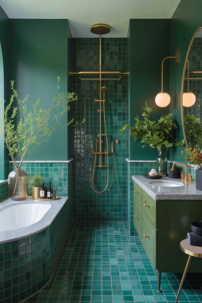 15+ Moody Bathroom Designs That Redefine Luxury Modern, Romantic, and Effortlessly Chic 3 Emerald Green Bathrooms Nature Meets Luxury