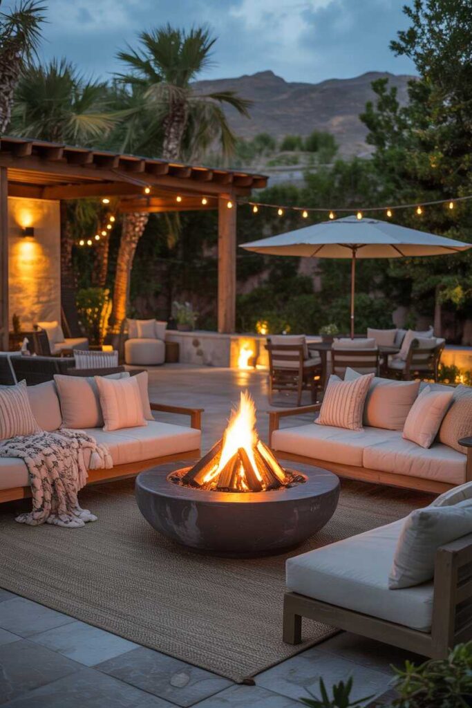 Modern & Budget-Friendly Backyard Patio Designs Stunning Ideas & Inspiration to Transform Your Outdoor Space 4 Fire Pit Patios with Comfortable Lounge Seating