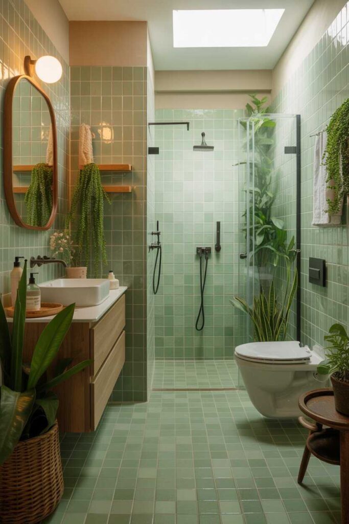15+ Green Bathroom Ideas to Transform Your Space into a Fresh, Modern Oasis 4 Green Bathrooms for Every Size