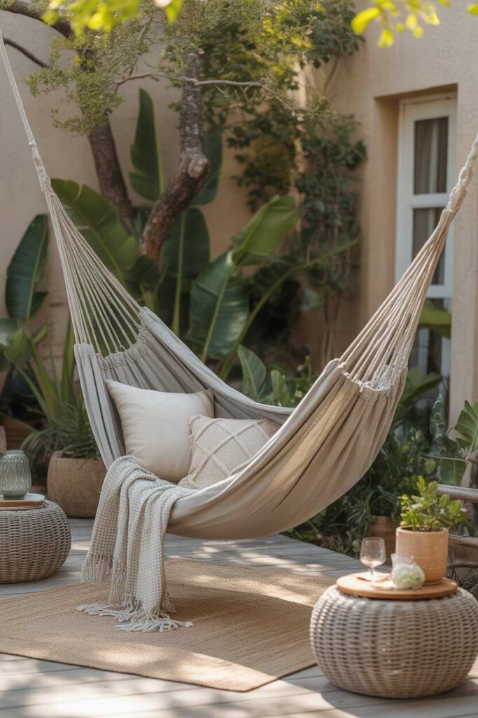 35+ Modern & Budget-Friendly Backyard Ideas to Transform Your Outdoor Space Into a Stunning Retreat 5 Hammocks for a Dreamy Relaxation Spot