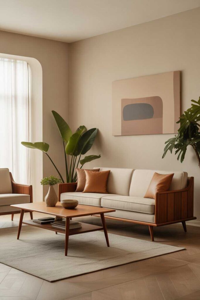 31 Mid Century Modern Living Room Ideas Stylish, Cozy, and Budget-Friendly Inspiration for a Retro-Modern Home 3 Incorporate Tapered-Leg Furniture for Authentic Style