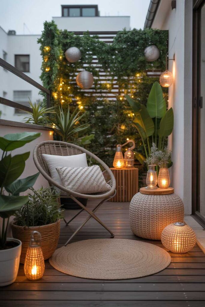 51+ Balcony Garden Ideas to Transform Your Outdoor Space Modern, Cozy, and Budget-Friendly Inspiration 6 Incorporating Decorative Accessories