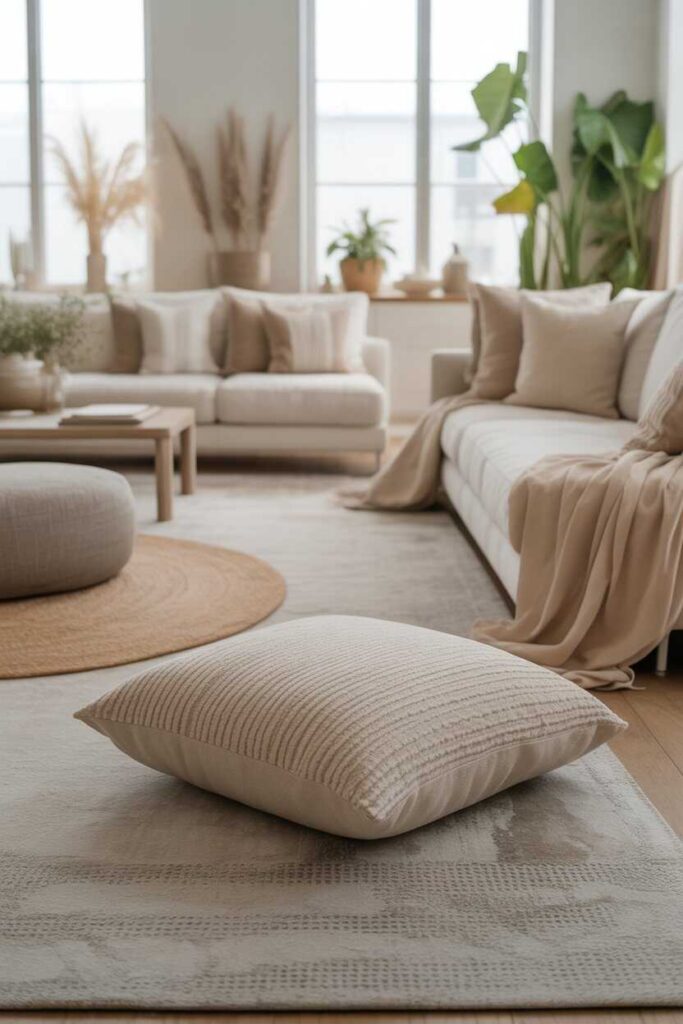 31 Neutral Living Room Ideas Modern, Cozy, and Budget-Friendly Inspiration for a Calm & Stylish Home 6 Keep Your Layout Open and Airy