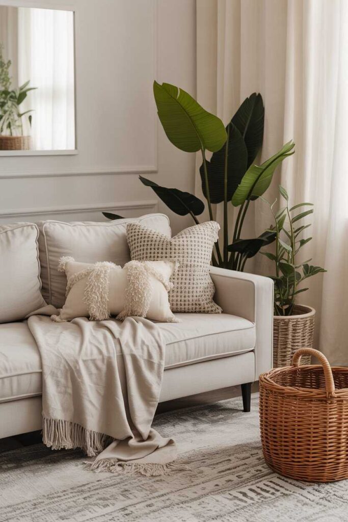 Neutral Living Room Ideas Modern, Cozy & Budget-Friendly Inspiration 4 Layering Textures for a Beautiful Pinterest-Ready Neutral Look