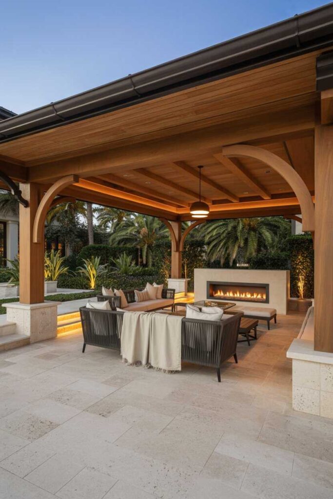 35+ Covered Patio Ideas to Transform Your Outdoor Space (Modern, Cozy & Budget-Friendly Inspiration) 6 Luxurious Covered Patio Ideas for a High-End Outdoor Retreat