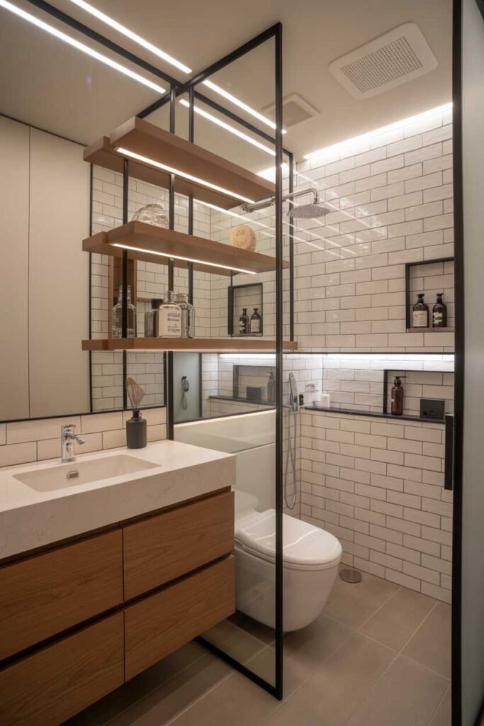 25 Stunning Guest Bathroom Ideas Modern, Budget-Friendly Inspiration to Impress Every Visitor 4 Maximizing Storage in a Small Guest Bathroom