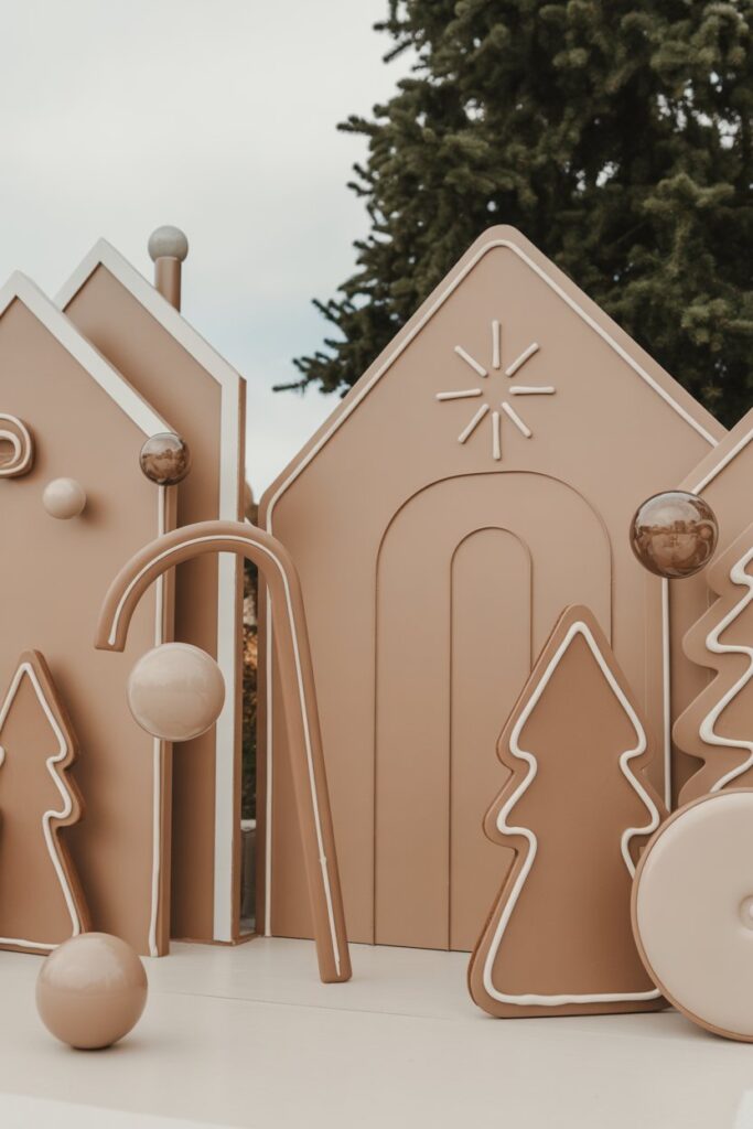 Whimsical Outdoor Gingerbread House Decorations: Unique Ideas & Festive Inspiration for a Magical Holiday Home 7 Modern and Minimalist Gingerbread Décor for a Trendy Aesthetic