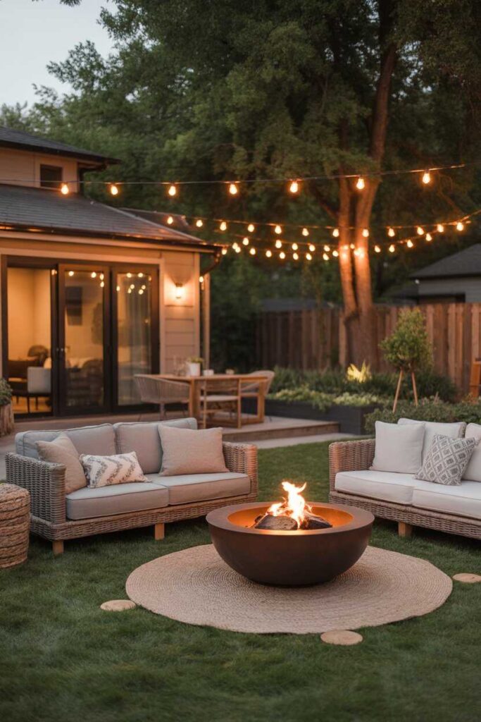 30+ Modern & Cozy Backyard Fire Pit Ideas Lounge Areas (Stunning Outdoor Inspiration You’ll Love) 3 Modern Backyard Fire Pit Ideas for a Stylish Outdoor Retreat