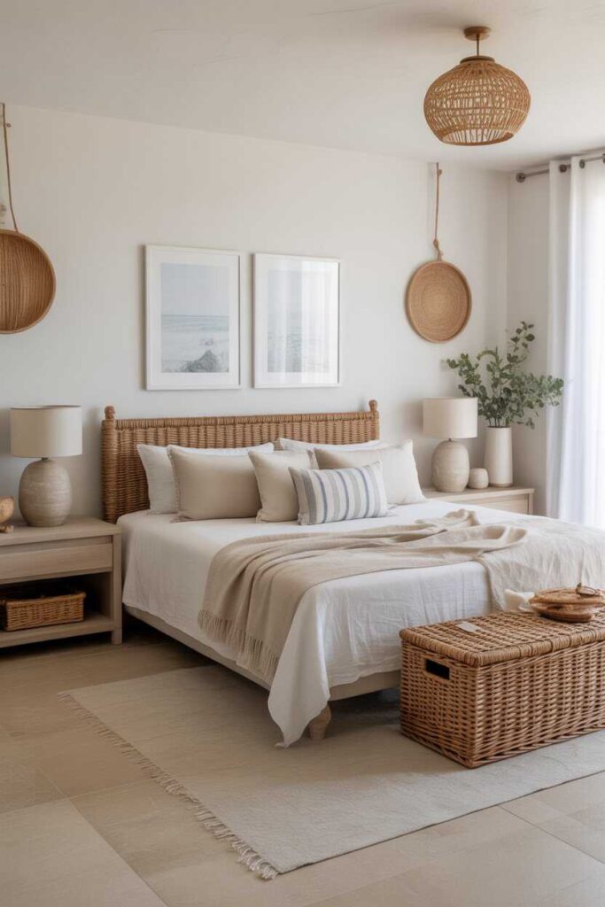 25+ Modern Coastal Bedroom Ideas for a Calm, Breezy, and Beautiful Home Retreat 4 Modern Coastal Bedroom Decor Inspiration