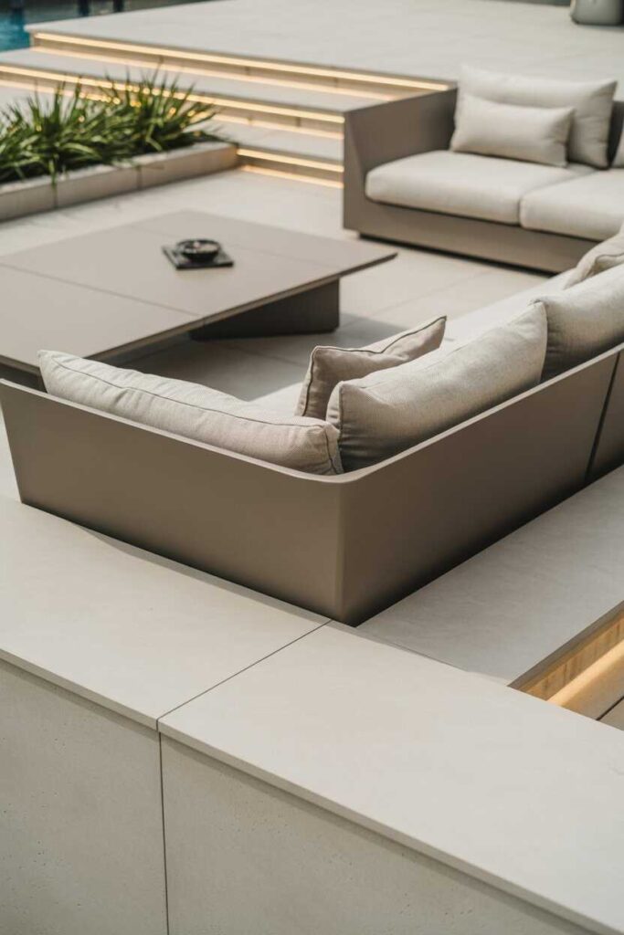 15+ Concrete Patio Ideas for a Stylish Backyard Upgrade (Modern, Budget-Friendly & Aesthetic Inspiration) 2 Modern Concrete Patio Ideas for a Clean & Sophisticated Look