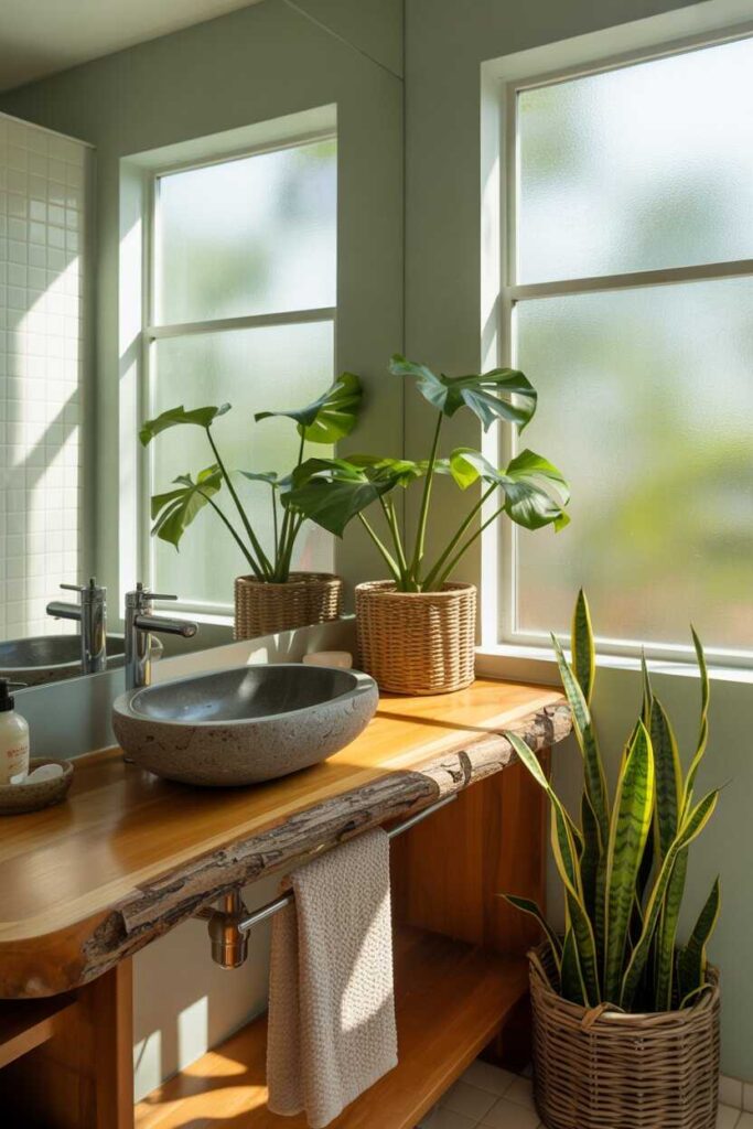 25 Stunning Bathroom Decor Ideas to Transform Your Space Modern, Budget-Friendly, and Unique Inspiration 6 Nature-Inspired Decor Bringing the Outdoors In