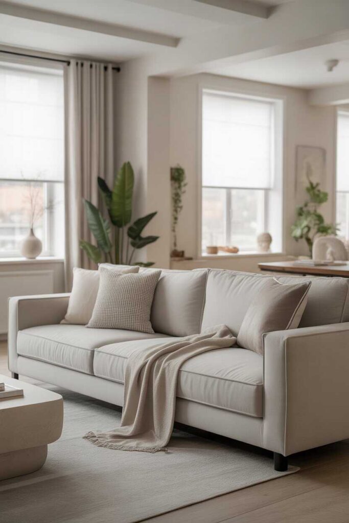 25+ Modern Living Room Designs That Transform Your Home Fresh Ideas & Stylish Inspiration for Every Space 6 Neutral Modern Living Room Design Calm, Soft, and Perfectly Balanced