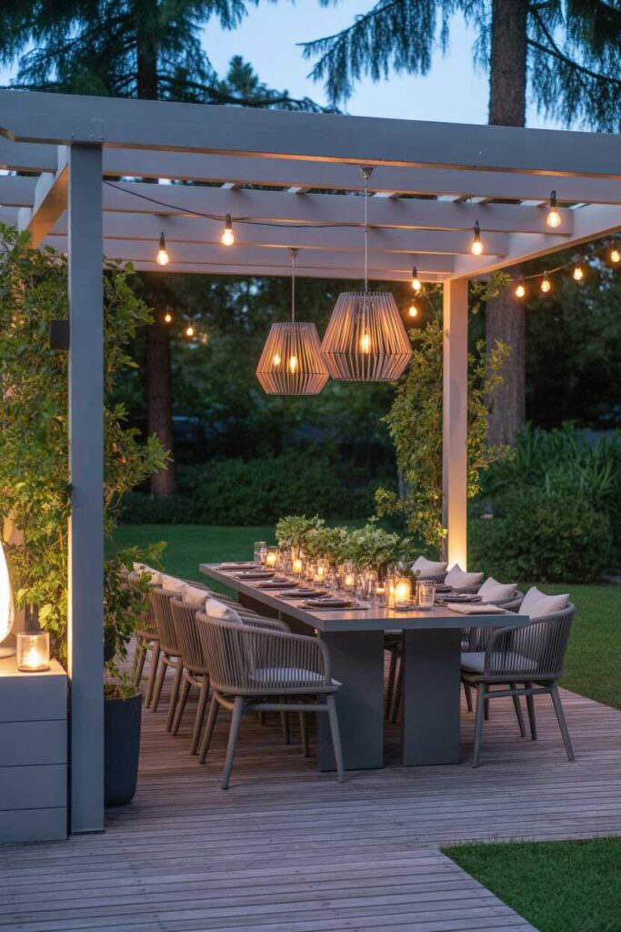 30+ Stunning & Budget-Friendly Outdoor Pergola Ideas to Transform Your Backyard (Modern Inspiration You’ll Love) 5 Outdoor Pergola Ideas for Dining Spaces