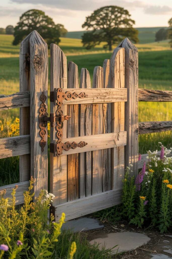 Farmhouse Gate Ideas Rustic Charm for Modern & Traditional Homes 4 Rustic & Vintage Farmhouse Gate Styles