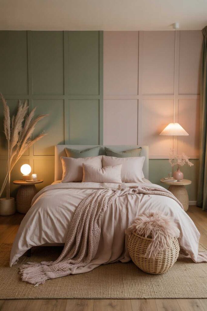 25+ Sage Green and Blush Bedroom Ideas for a Modern, Cozy, and Dreamy Space 5 Sage Green and Blush Bedroom Decor Inspiration
