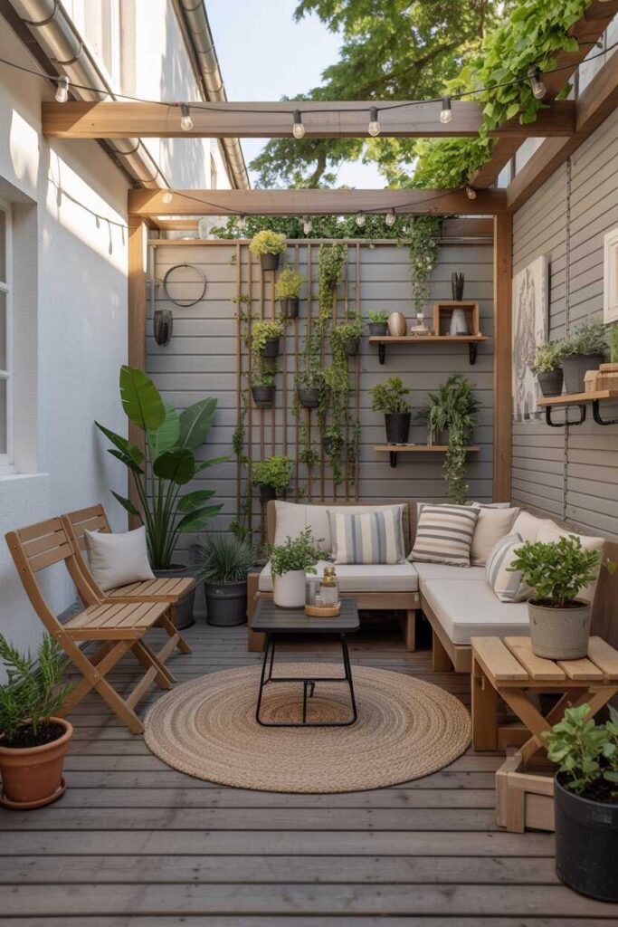 30+ Outdoor Patio Ideas to Transform Your Backyard (Modern, Budget-Friendly & Aesthetic Inspiration) 6 Small Outdoor Patio Ideas for Compact Spaces