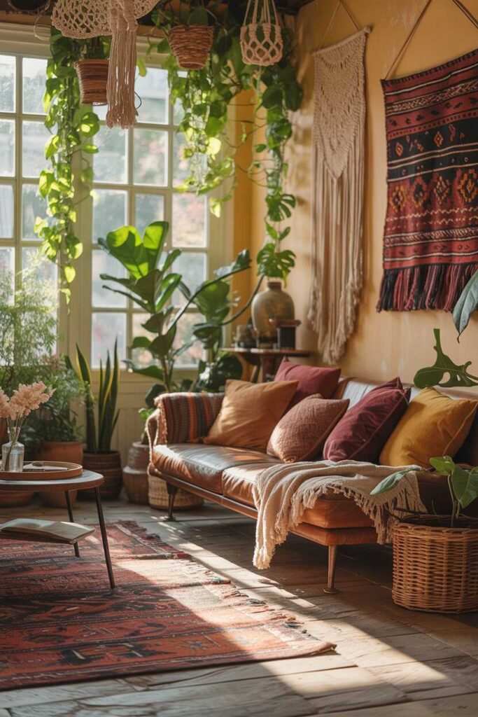Modern Boho Living Room Ideas Unique, Budget-Friendly Inspirations 4 Textures and Layers The Heart of Boho Design