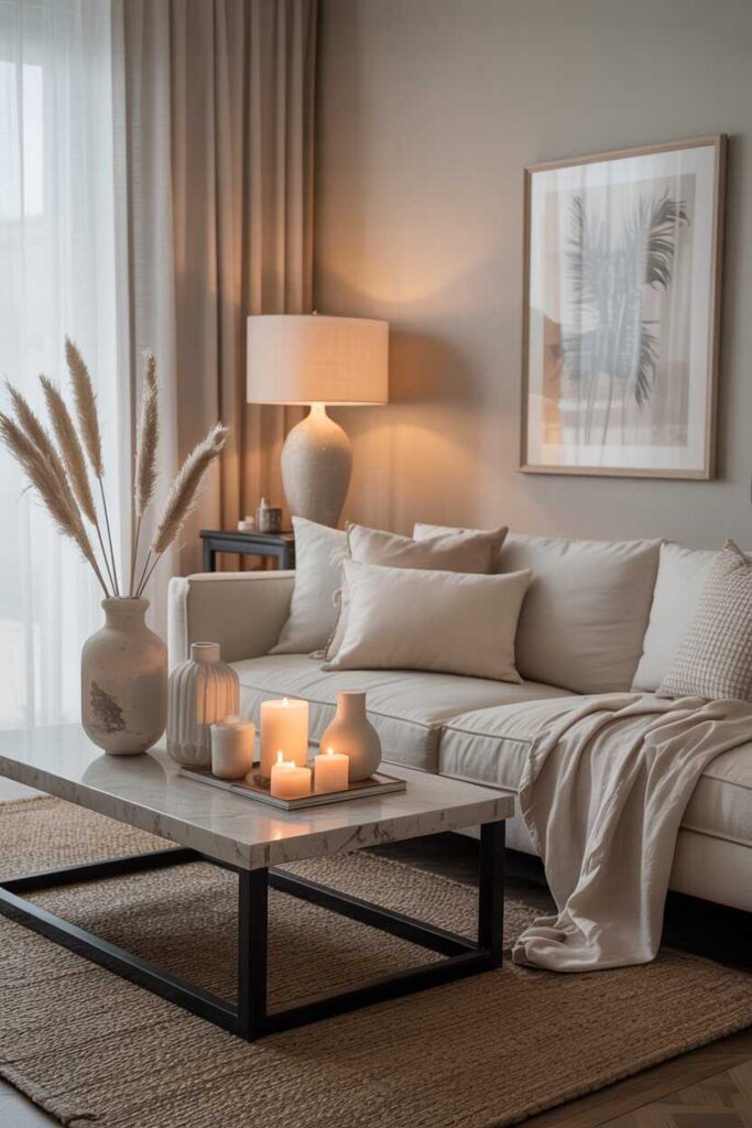 Neutral Living Room Ideas Modern, Cozy & Budget-Friendly Inspiration 5 The Power of Decor Accessories in Neutral Living Rooms